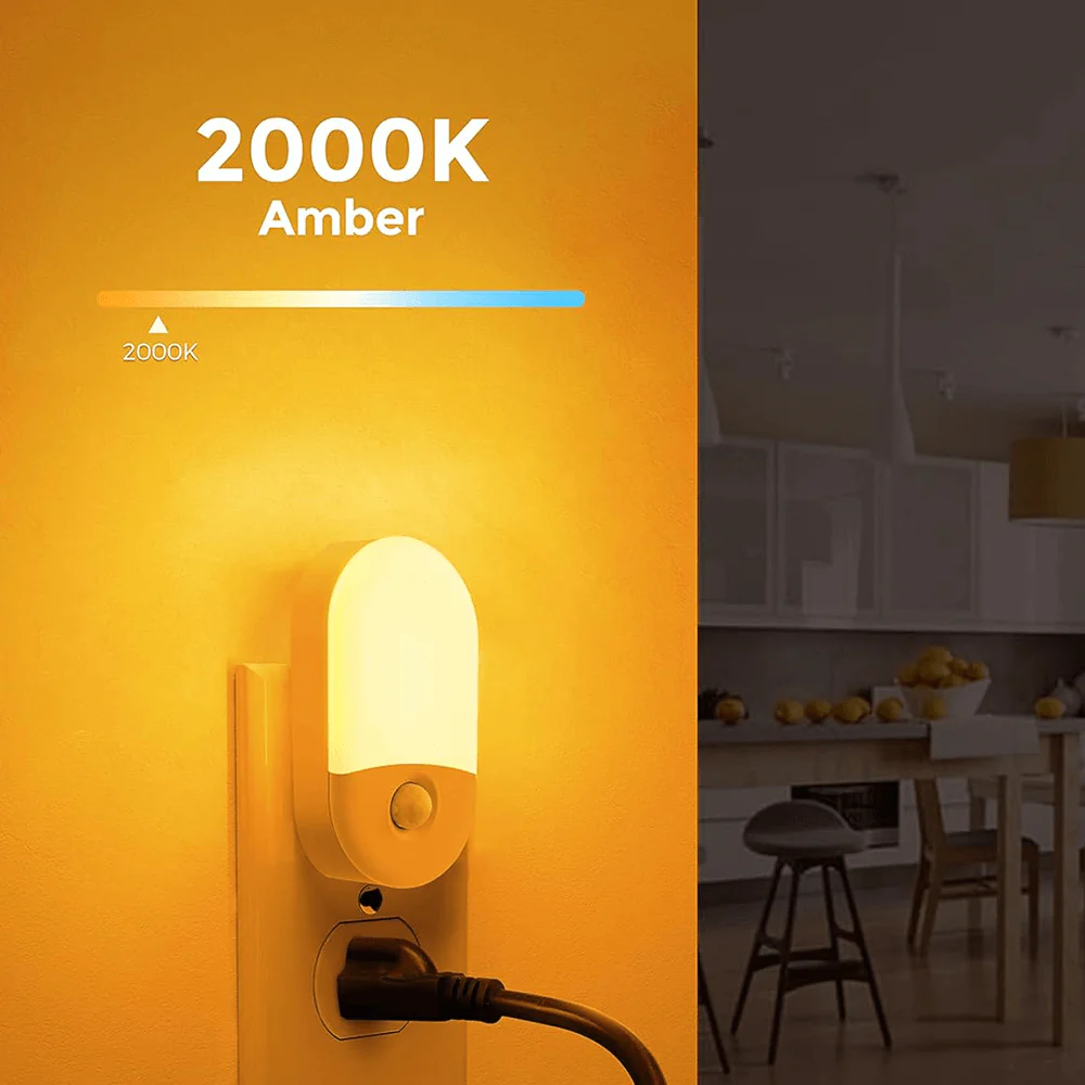 Anti-Blue LED Night Light Motion Sensor - Amber - Image 6