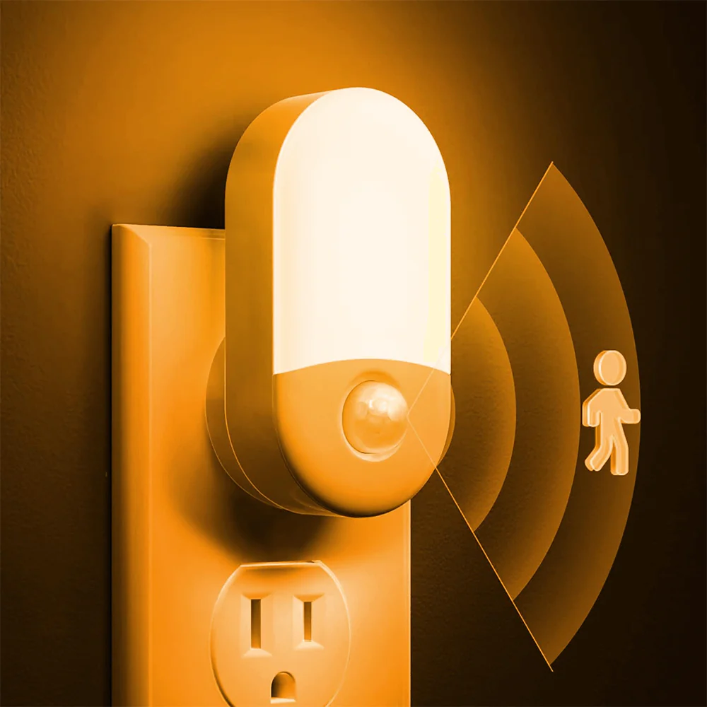 Anti-Blue LED Night Light Motion Sensor - Amber - Image 7