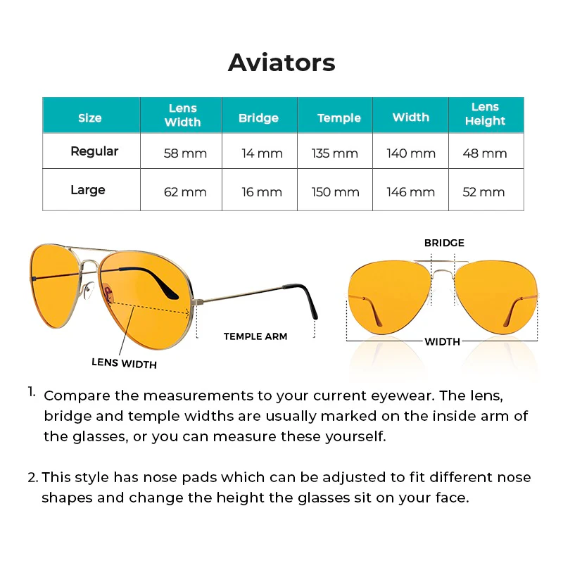 Aviator Custom Prescription Swannies - Image 7